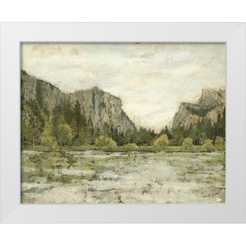 Western Landscape II White Modern Wood Framed Art Print by Meagher, Megan