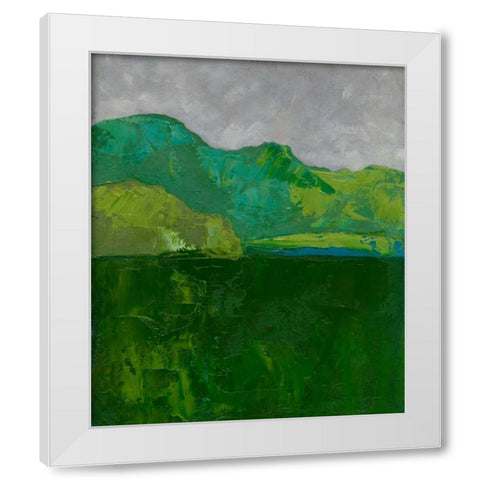 Blue Ridge I White Modern Wood Framed Art Print by Zarris, Chariklia