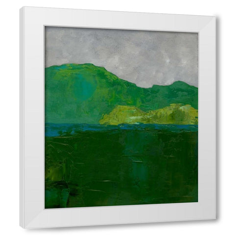 Blue Ridge II White Modern Wood Framed Art Print by Zarris, Chariklia