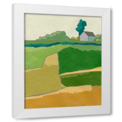 Rural Vista I White Modern Wood Framed Art Print by Zarris, Chariklia