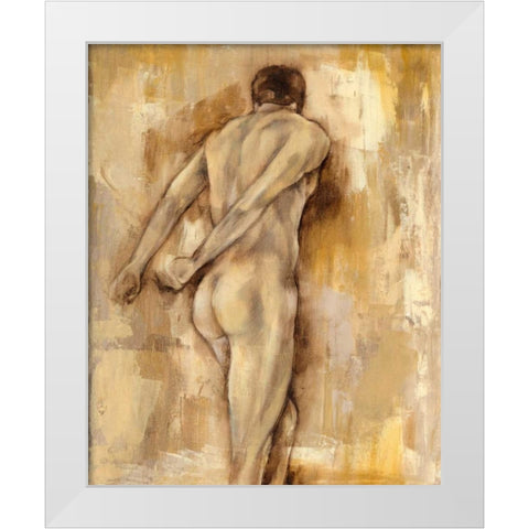Nude Figure Study IV White Modern Wood Framed Art Print by Goldberger, Jennifer