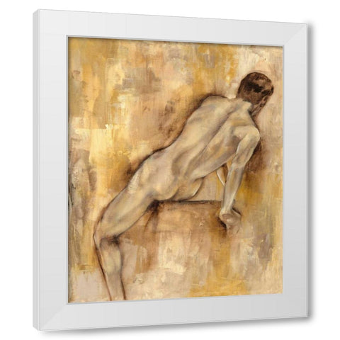 Nude Figure Study VI White Modern Wood Framed Art Print by Goldberger, Jennifer