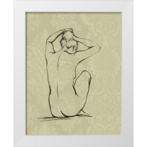 Sophisticated Nude I White Modern Wood Framed Art Print by Harper, Ethan