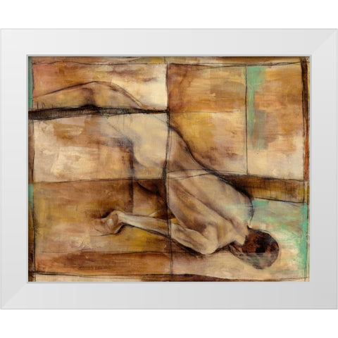 Abstract Proportions IV White Modern Wood Framed Art Print by Goldberger, Jennifer