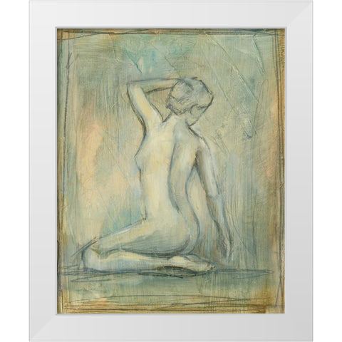 Contemporary Figure Study II White Modern Wood Framed Art Print by Harper, Ethan