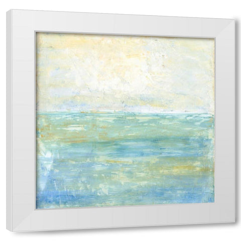 Tranquil Coast I White Modern Wood Framed Art Print by Holland, Julie