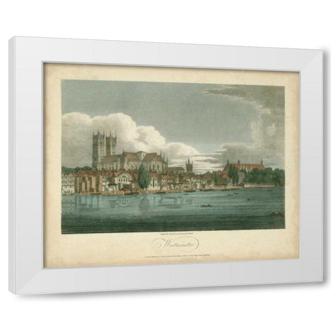 View of Westminster White Modern Wood Framed Art Print by Greig, J.
