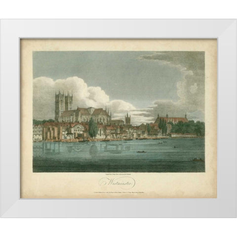 View of Westminster White Modern Wood Framed Art Print by Greig, J.