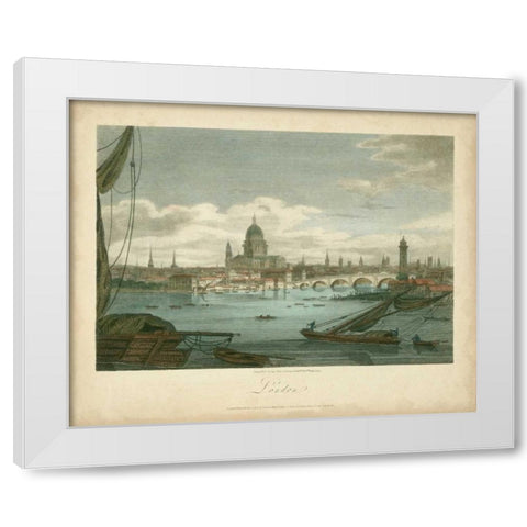 View of London White Modern Wood Framed Art Print by Greig, J.