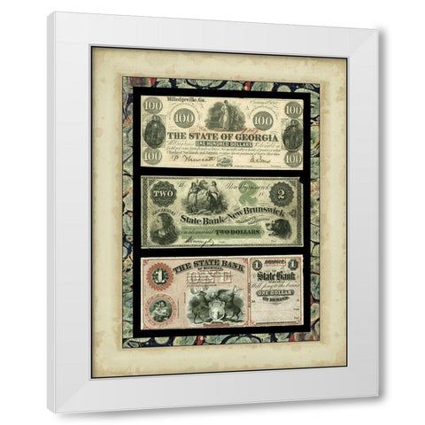 Money, Money, Money I White Modern Wood Framed Art Print by Unknown
