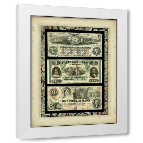Money, Money, Money IV White Modern Wood Framed Art Print by Unknown