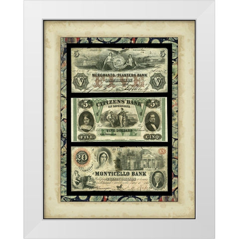 Money, Money, Money IV White Modern Wood Framed Art Print by Unknown