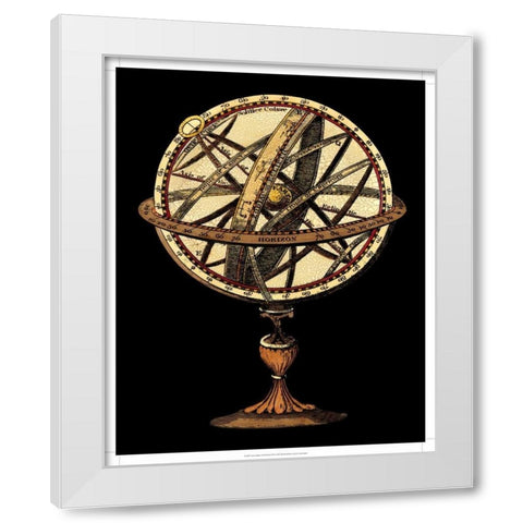 Sphere of the World I White Modern Wood Framed Art Print by Vision Studio