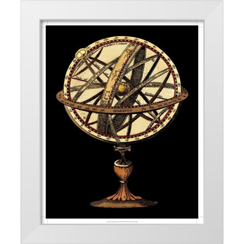 Sphere of the World I White Modern Wood Framed Art Print by Vision Studio