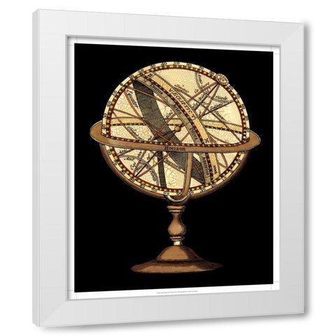 Sphere of the World II White Modern Wood Framed Art Print by Vision Studio