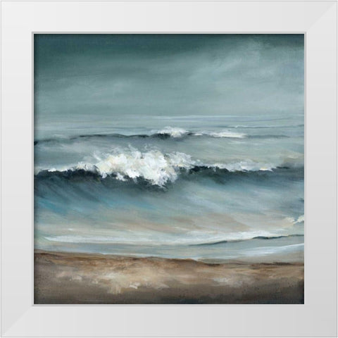 Longing White Modern Wood Framed Art Print by Long, Christina