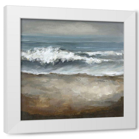 Once in a While White Modern Wood Framed Art Print by Long, Christina