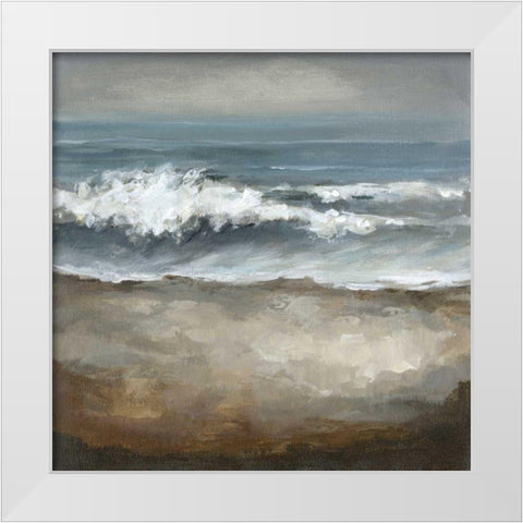Once in a While White Modern Wood Framed Art Print by Long, Christina