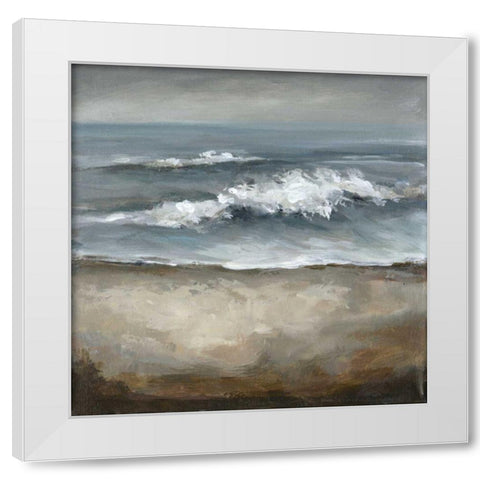 Tears from the Sea White Modern Wood Framed Art Print by Long, Christina
