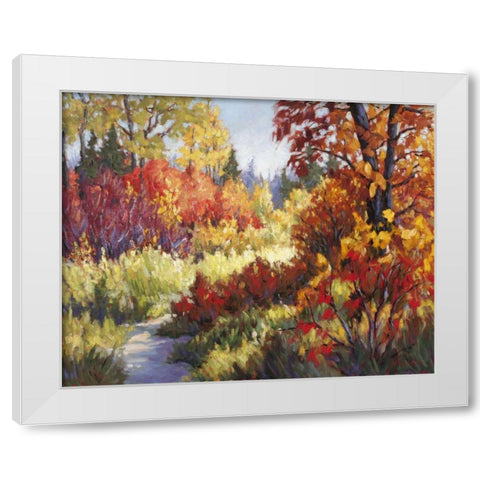 Forever More White Modern Wood Framed Art Print by Pfannmuller, A. A.