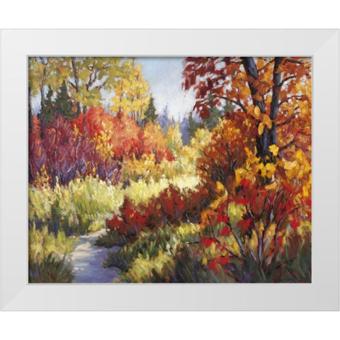 Forever More White Modern Wood Framed Art Print by Pfannmuller, A. A.