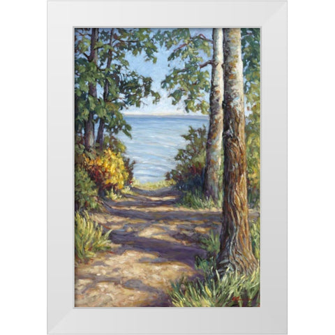 Quiet Temple White Modern Wood Framed Art Print by Pfannmuller, A. A.