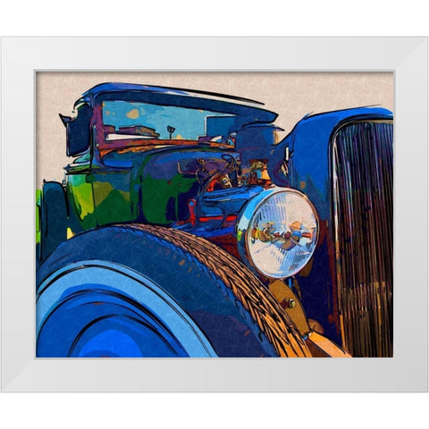Classic Cruisin I White Modern Wood Framed Art Print by Head, Danny