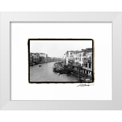 Waterways of Venice XIII White Modern Wood Framed Art Print by DeNardo, Laura