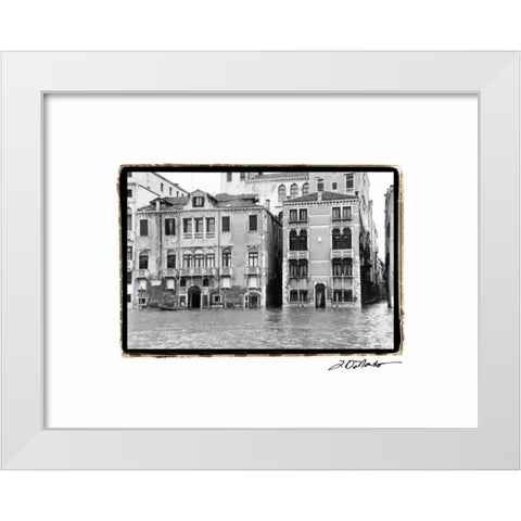 Waterways of Venice XVI White Modern Wood Framed Art Print by DeNardo, Laura