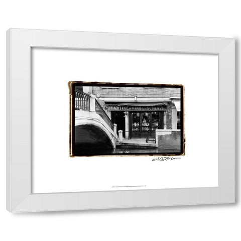 A Venetian Stroll I White Modern Wood Framed Art Print by DeNardo, Laura