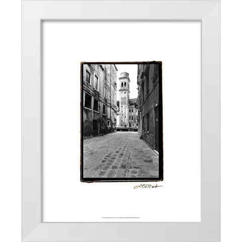 A Venetian Stroll VI White Modern Wood Framed Art Print by DeNardo, Laura