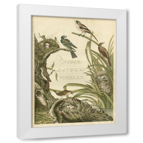 Sanctuary for Birds White Modern Wood Framed Art Print by Nozeman