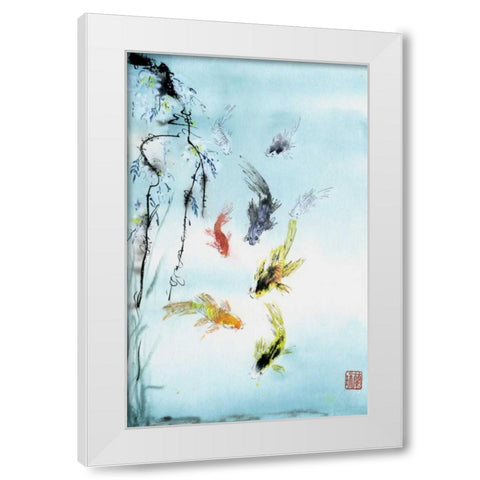 Recess White Modern Wood Framed Art Print by Parker, Nan Rae