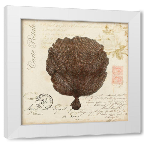 Romance du Mer II White Modern Wood Framed Art Print by Vision Studio