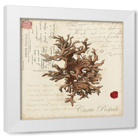 Romance du Mer III White Modern Wood Framed Art Print by Vision Studio