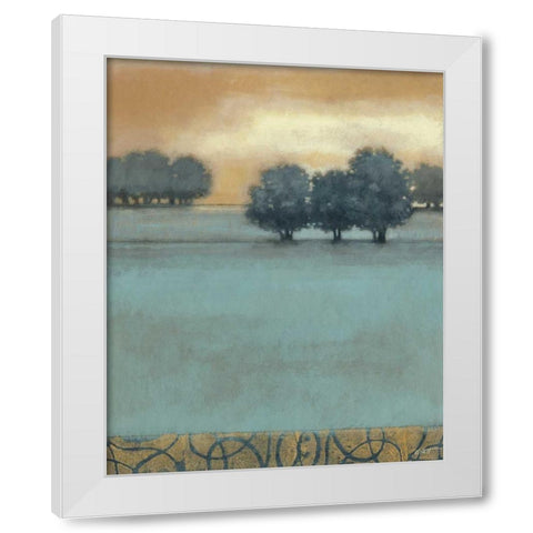 Tranquil Landscape II White Modern Wood Framed Art Print by Wyatt Jr., Norman