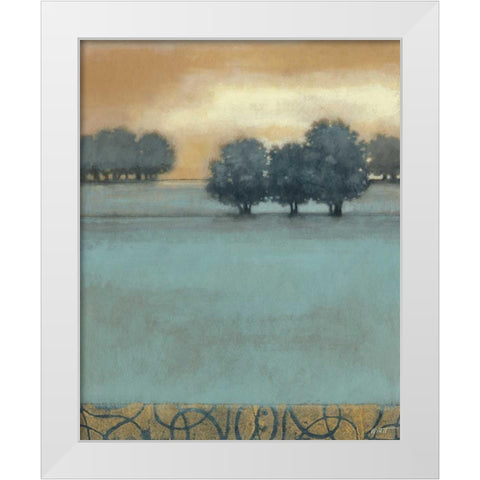 Tranquil Landscape II White Modern Wood Framed Art Print by Wyatt Jr., Norman