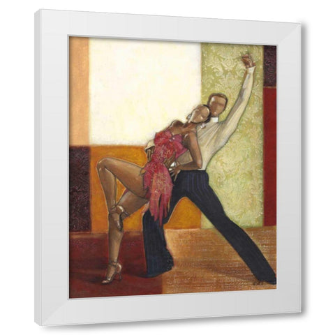 Dance I White Modern Wood Framed Art Print by Wyatt Jr., Norman
