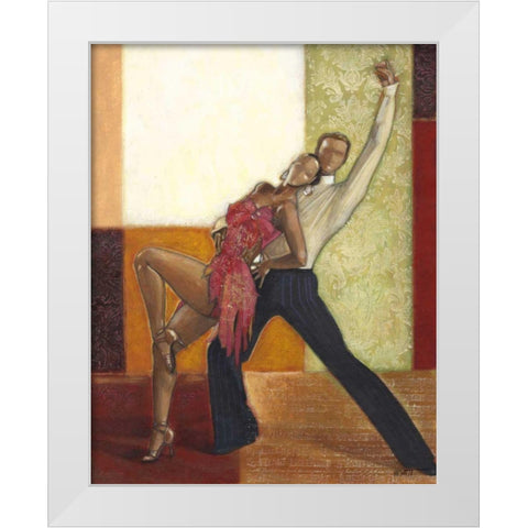 Dance I White Modern Wood Framed Art Print by Wyatt Jr., Norman