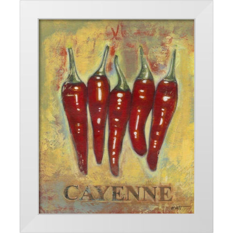 Cayenne White Modern Wood Framed Art Print by Wyatt Jr., Norman