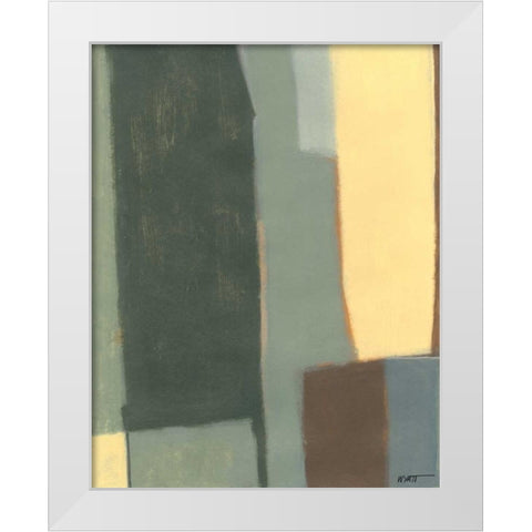 Jade Falls I White Modern Wood Framed Art Print by Wyatt Jr., Norman