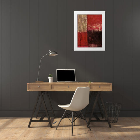 Core I White Modern Wood Framed Art Print by Wyatt Jr., Norman