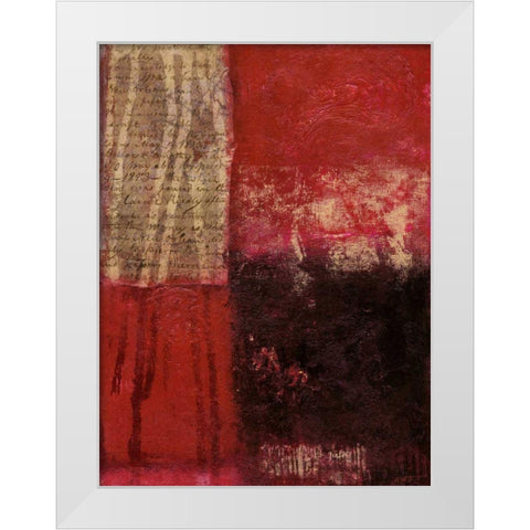 Core I White Modern Wood Framed Art Print by Wyatt Jr., Norman