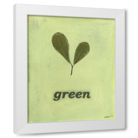 Going Green III White Modern Wood Framed Art Print by Wyatt Jr., Norman