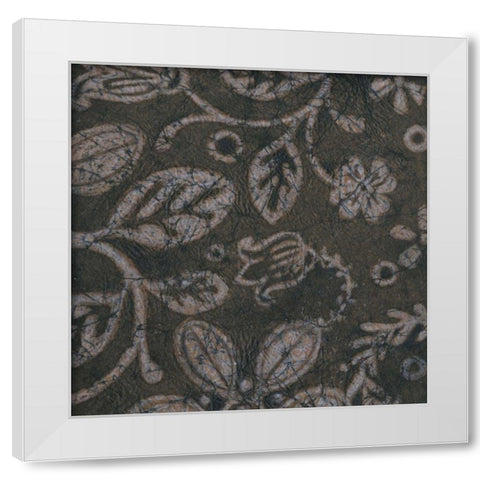 Island Batik II White Modern Wood Framed Art Print by Wyatt Jr., Norman