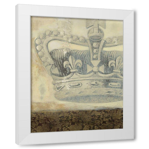Regal Crown II White Modern Wood Framed Art Print by Wyatt Jr., Norman