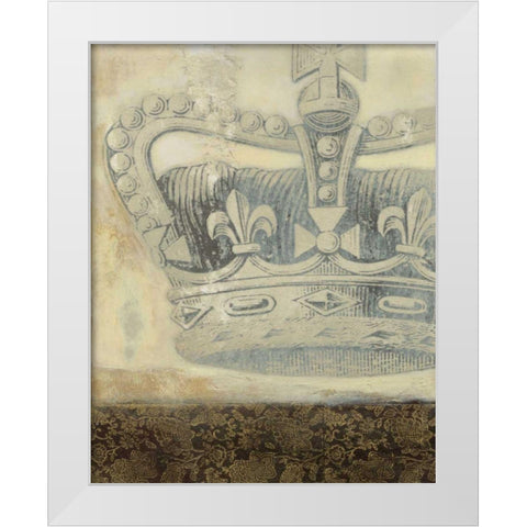 Regal Crown II White Modern Wood Framed Art Print by Wyatt Jr., Norman