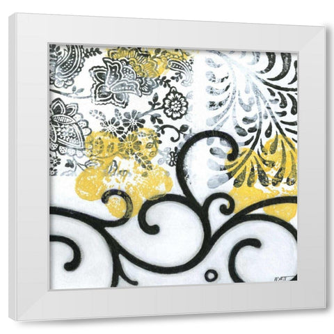 Opulence IV White Modern Wood Framed Art Print by Wyatt Jr., Norman