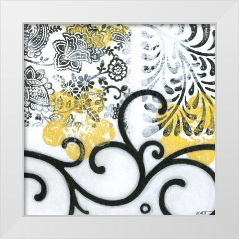 Opulence IV White Modern Wood Framed Art Print by Wyatt Jr., Norman