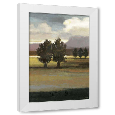 Mountain Range I White Modern Wood Framed Art Print by Wyatt Jr., Norman
